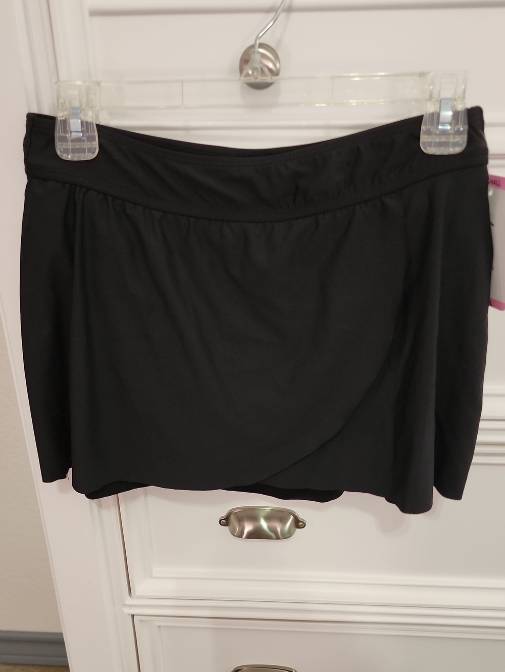 Anne Cole Black Circle Swim Skirt
